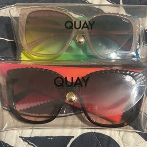 2 Quay Sunglasses (pink and black)